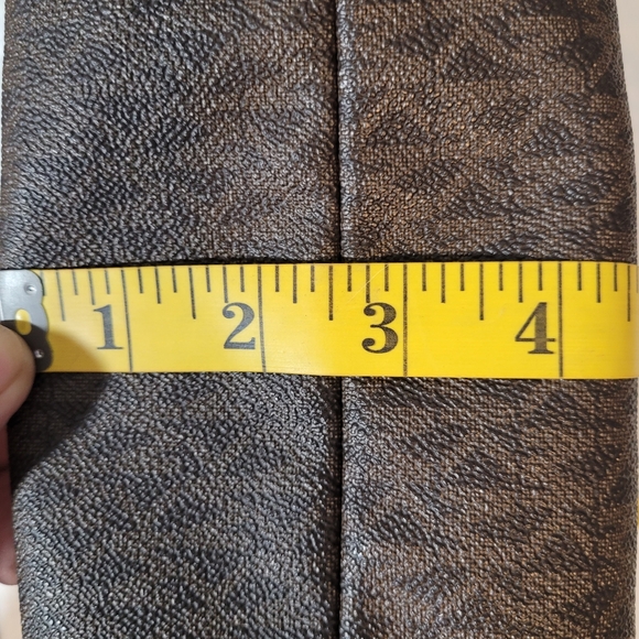 Michael Kors Brown Unisex Rhea Zip Medium Slim MK Signature Logo Backpack - Picture 13 of 14